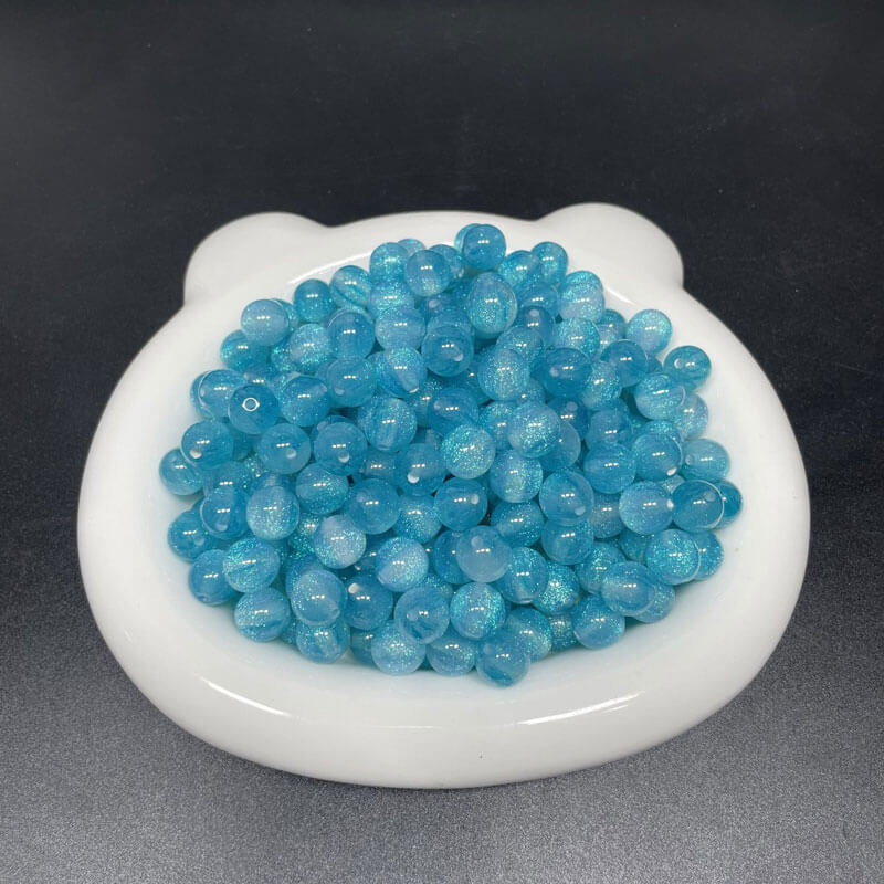 A155-(12mm)Acrylic Stardust-Infused Celestial Beads (9 Square Game)