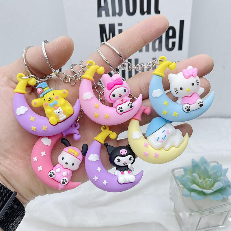 A157-Sit Moon RIO Soft Rubber Pendants (9 Square Game)