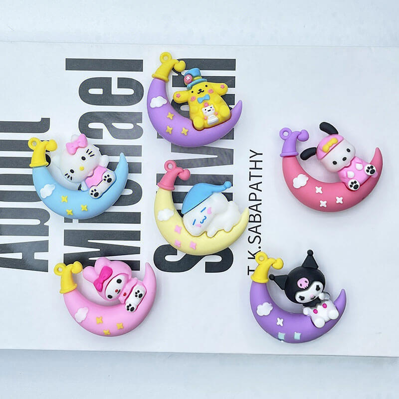 A157-Sit Moon RIO Soft Rubber Pendants (9 Square Game)