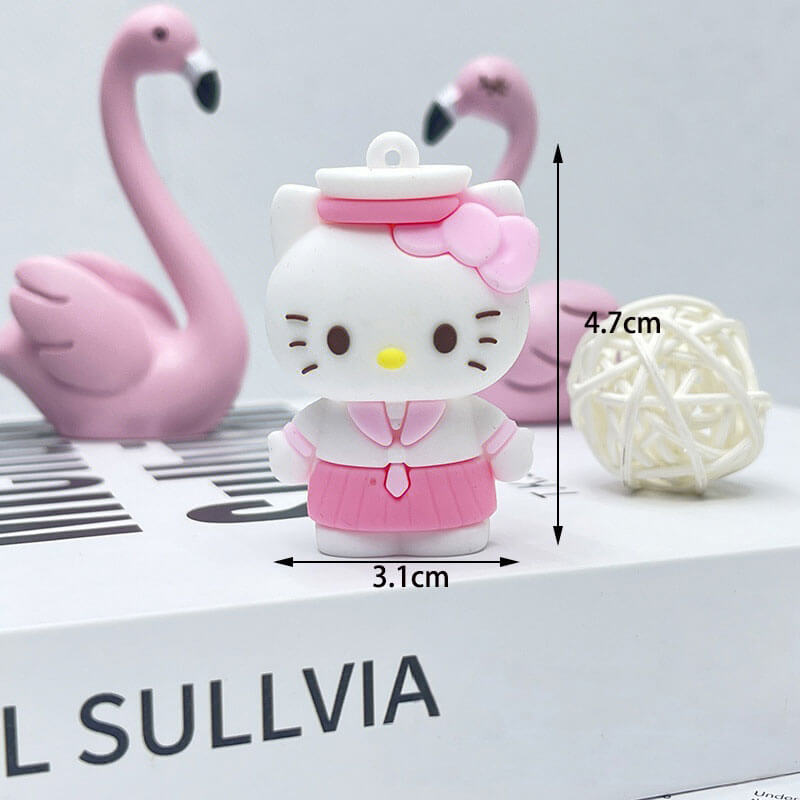 A160-Kitty Soft Rubber Pendants (9 Square Game)