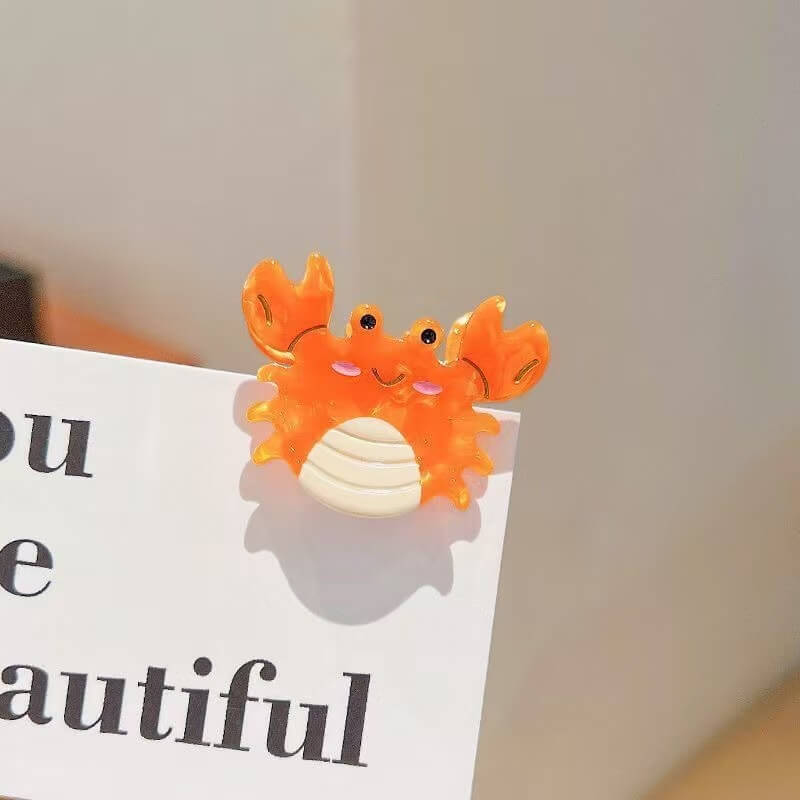A187-Cute Sea Creatures Series Hair Claw Clips (9 Square Game)