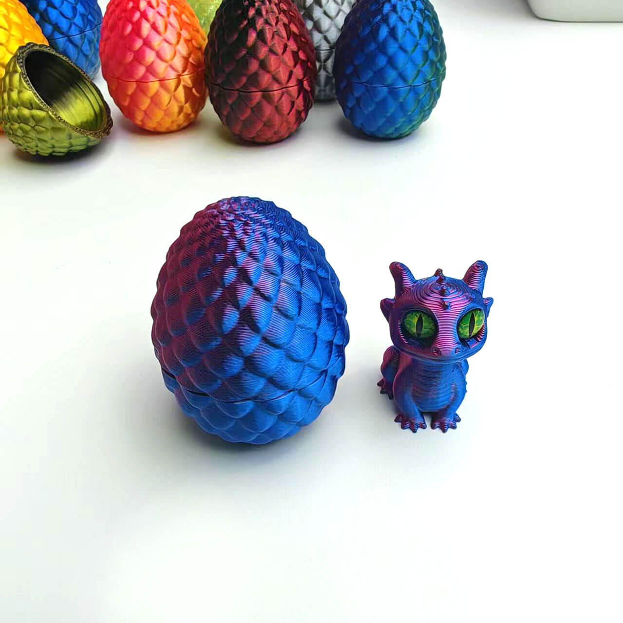 A188-3D Printed Little Dragon Eggs (Matching Game)