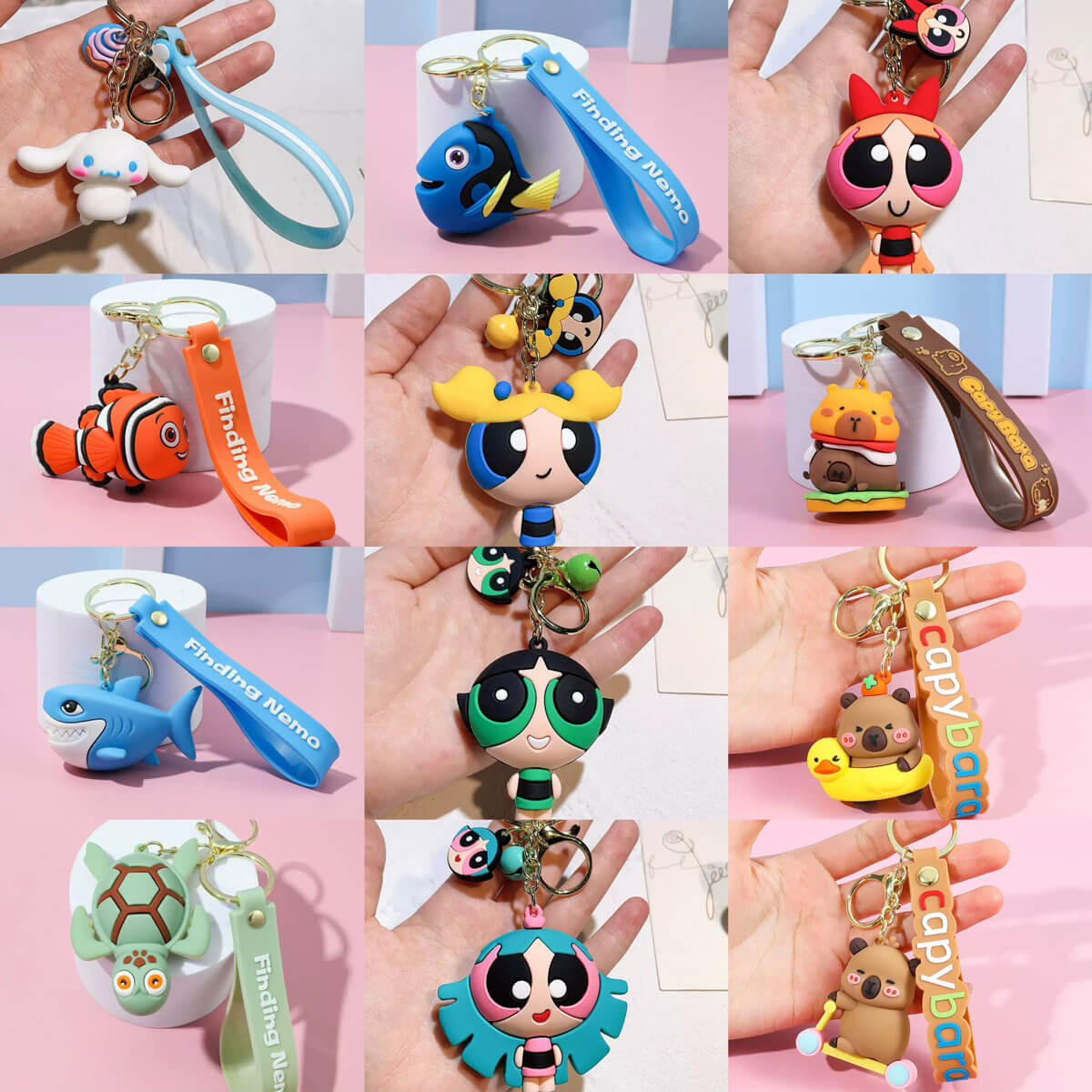 A218-Keychain Mixed (Cube Game)