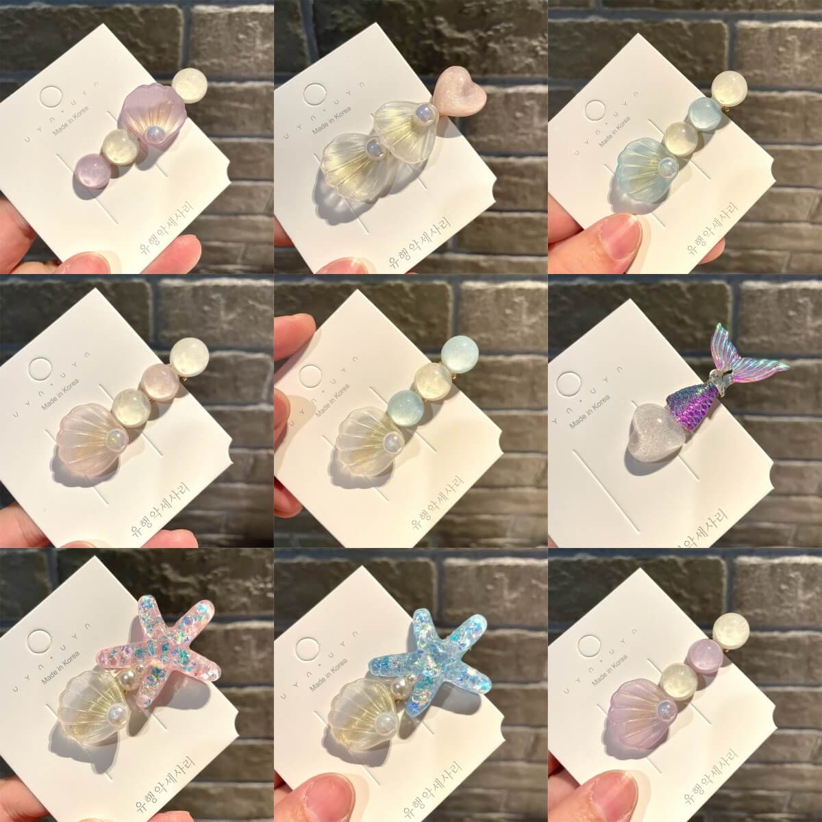 A234-Ocean Style Hair Clip (Matching Game)