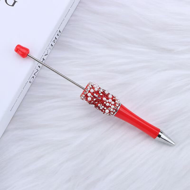 A30-Plastic Glitter Beadable DIY Pen Bags (Matching Game)