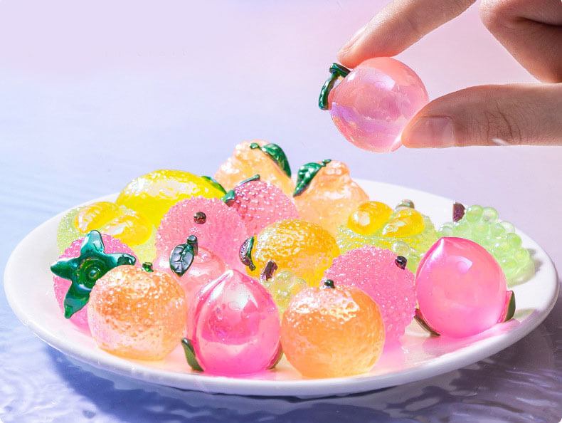 A102-Resin UV Coated Luminous Fruits 16 Designs (9 Square Game)