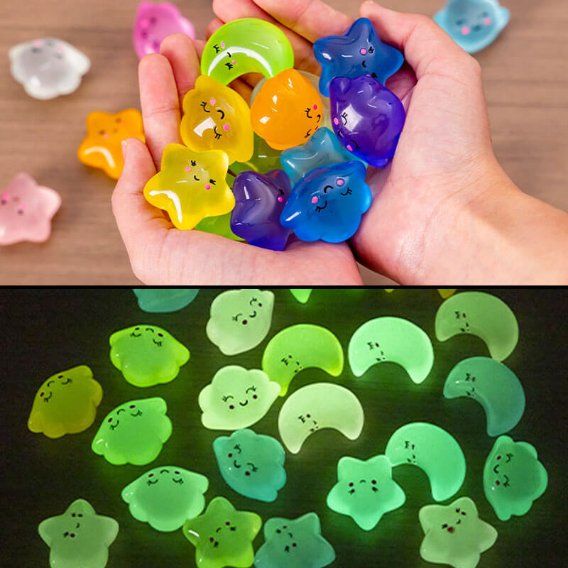 A11-Resin Luminous Star/Moon/Cloud Bags(9 Square Game)
