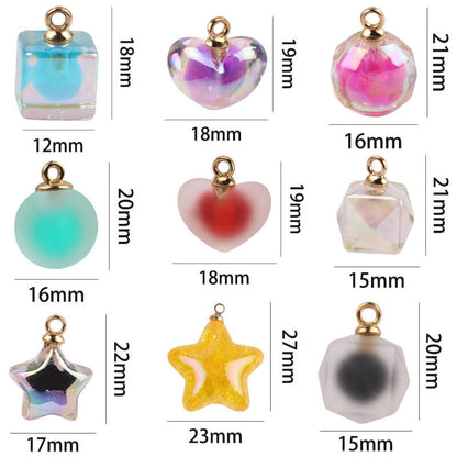 A128-Resin Pendants Mixed (9 Square Game)