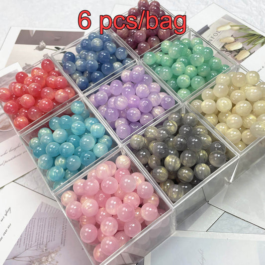 A156-(12mm)Acrylic Gold Flowing Sand Beads (9 Square Game)