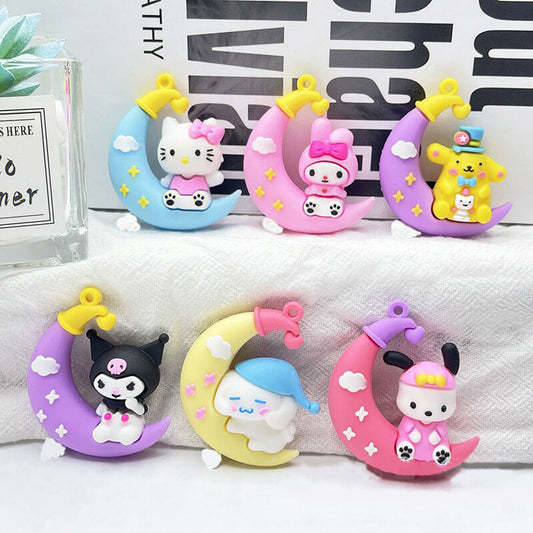 A157-Sit Moon RIO Soft Rubber Pendants (9 Square Game)