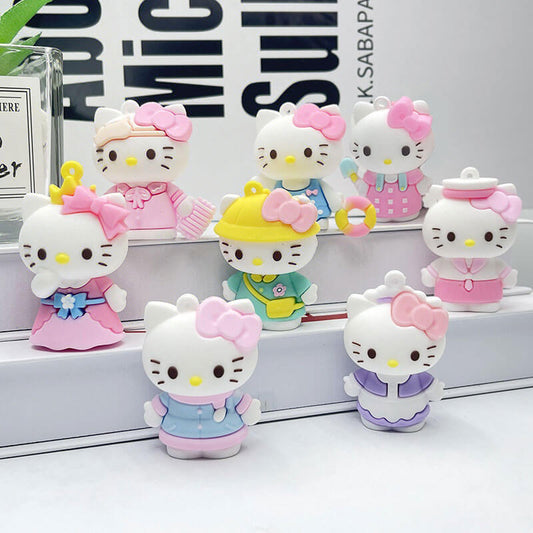 A160-Kitty Soft Rubber Pendants (9 Square Game)