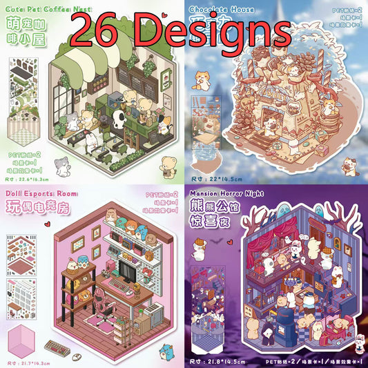 A177-Mini World 3D Stickers 3 (Matching Game)