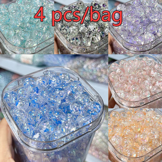 A182-(16mm)Acrylic Ink Splatter Beads (9 Square Game)