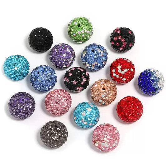 A211-(16mm)Shamballa Disco Ball Beads (9 Square Game)