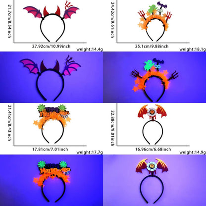 H12-Halloween Decoration Glasses/Hair band 10 Designs (Cube Game)