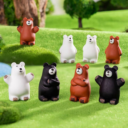 A142-Resin Polar Bear (9 Square Game)
