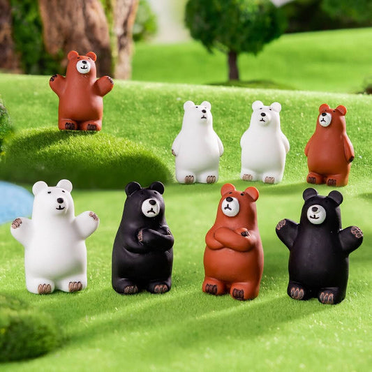 A142-Resin Polar Bear (9 Square Game)
