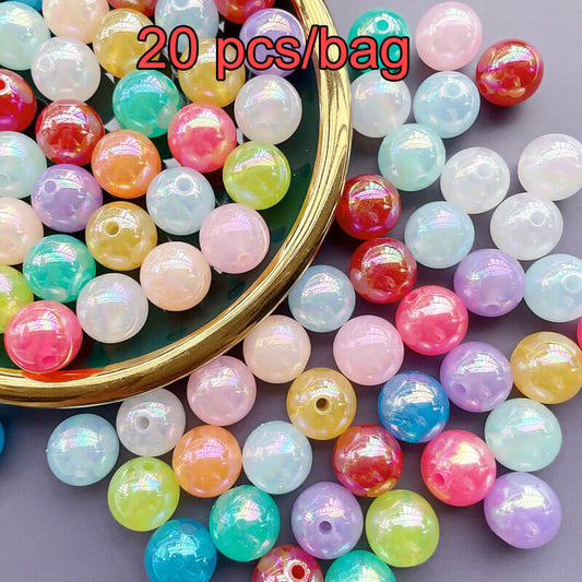 A78-(10mm)Acrylic UV Coated jelly Beads(9 Square Game)